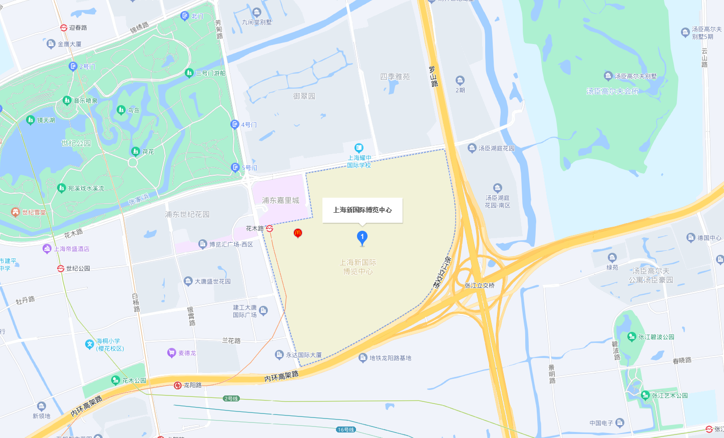 第十六屆世界制藥機械、包裝設備與材料中國展位置